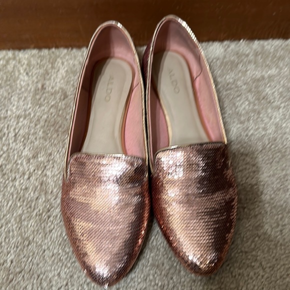 Aldo pink sequin flats - Picture 1 of 7